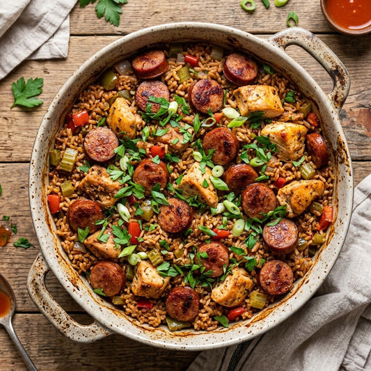 CTG - Oven Baked Chicken & Sausage Jambalaya - Casseroles To Go