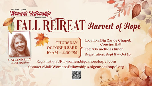 Women's Fellowship Fall Retreat - Harvest of Hope
